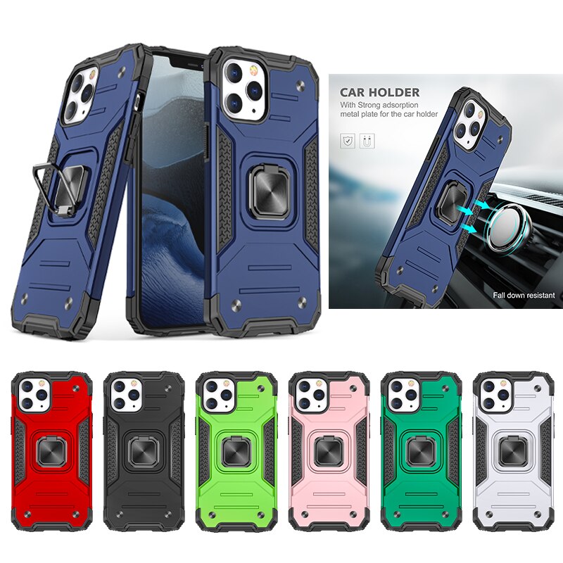 Samsung Galaxy S10E S10 S9 S8 Plus Kemeng Armor Phone Case Shockproof Car Metal Ring Bracket Military Fall Protective Phone Back Cover