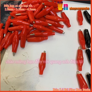 Kẹp Cá Sấu [ Siêu Rẻ ] Nhiều Kích Thước [ 1 cặp đỏ đen ]
