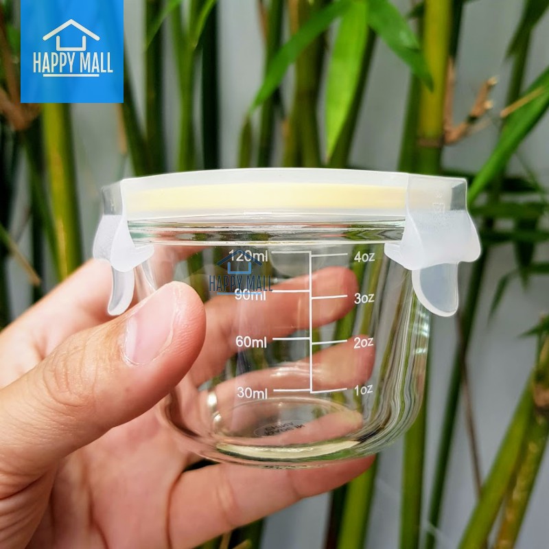 Hộp thủy tinh chia vạch Lock&amp;Lock Baby Food Container dung tích 150ml dùng đựng thức ăn cho bé LLG820