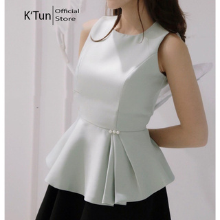 Áo nữ xếp ly eo KT1029 màu trắng