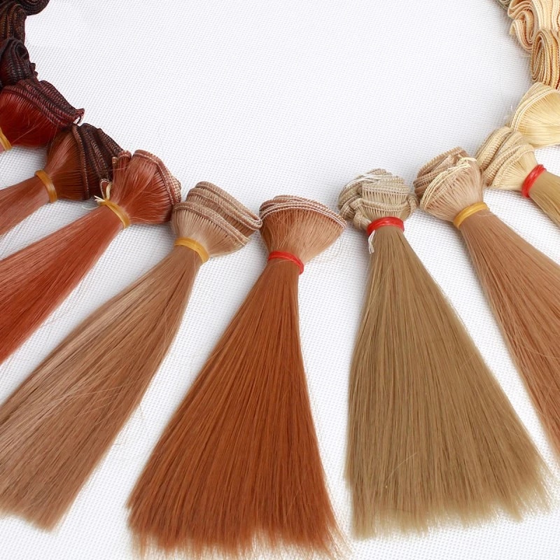 Tóc Giả Dài 15cm Xinh Xắn Cho Búp Bê