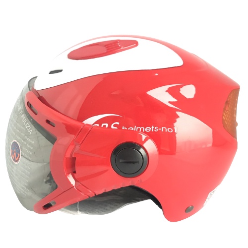 Mũ bảo hiểmPhản Quang cao cấp - GRS A913K - Đỏ line trắng