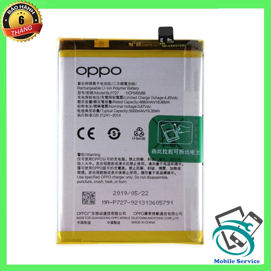 Pin OPPO A5, A9, A11 , , Chính Hãng