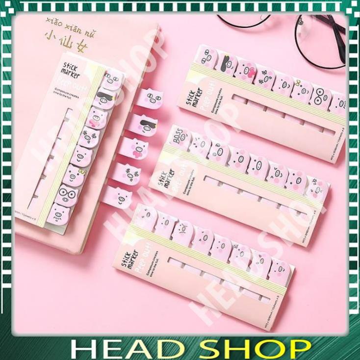 GIẤY NOTE NHÃN DÁN HÌNH HEO ĐÁNG YÊU HEADSHOP