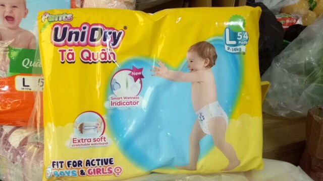 [Free ship 99k giao tại HN + HCM]TẢ QUẦN UNIDRY M60/L54/XL48/XXl44( mua 2 gói tặng sữa tắm 60ml)