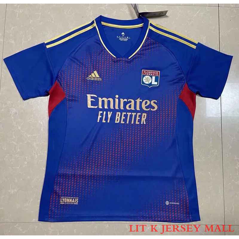 Áo Thun Đá Banh Size 22-23 Lyon Chất Lượng Dành Cho Nam
