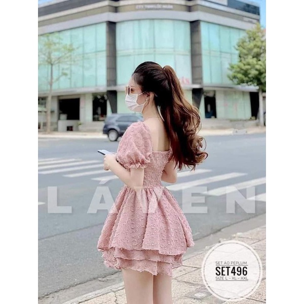 Set kiểu áo peplum Set496