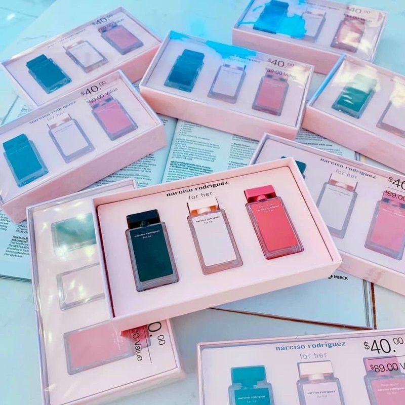 Nước hoa mini set 3 chai 3 mùi Nars