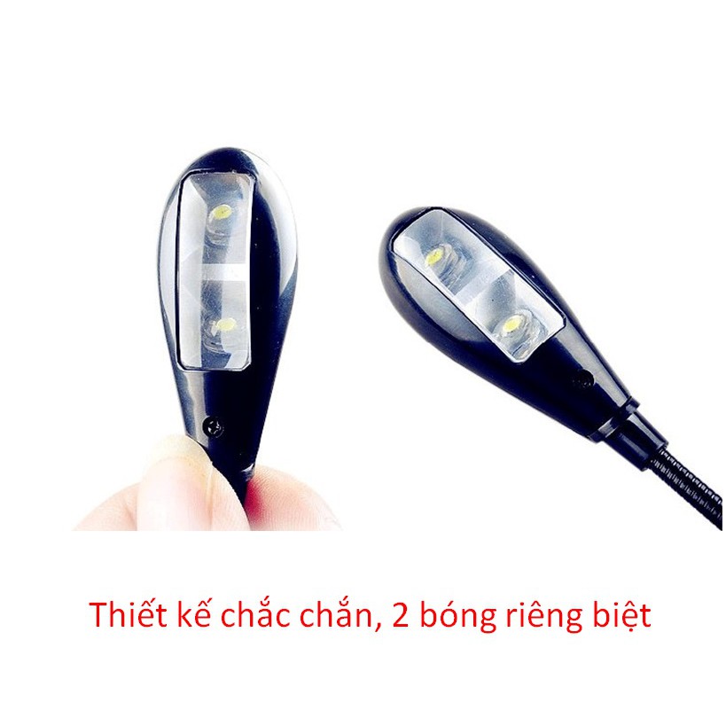 Đèn usb có nút bấm điều chỉnh độ sáng, tắt mở