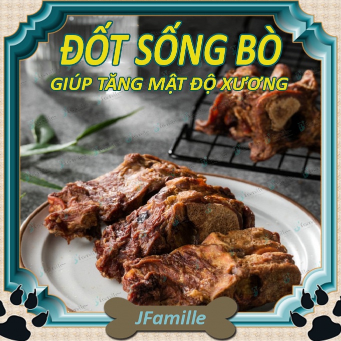 [70-80Gr - NƯỚNG GIÒN]Xương Gặm JFamille, Đốt Sống Bò, Treat Thưởng Huấn Luyện, Bổ Sung Canxi Cho Cún Từ 2 Tháng Tuổi.