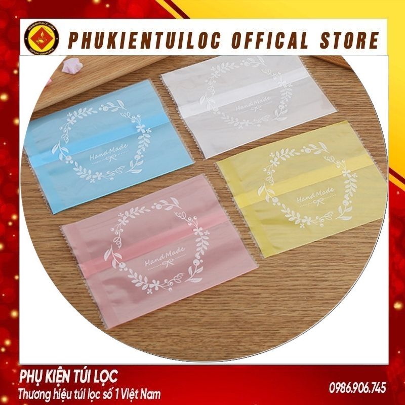 Set 100 Túi đựng bánh cookie/ bánh quy/ trà hoanhiều kích thước- Phukientuiloc.com