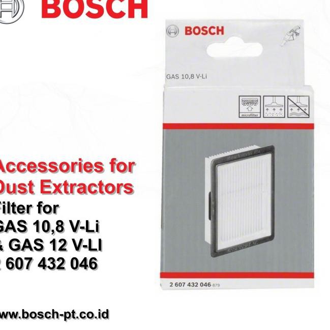 Bộ Lọc Chân Không Cho Máy Hút Bụi Bosch Gas 10.8v-li & Gas 12v