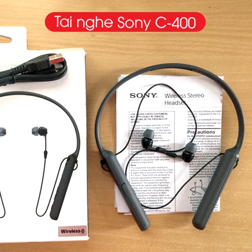 Tai nghe không dây Sony WI-C400 - Hàng chính hãng (Full box mới 99%) | Ipod Club