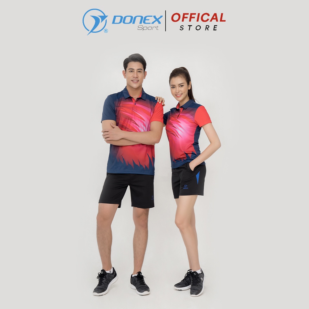Áo Thể Thao Nam Cầu Lông DONEX nhãn PRONING  MC-9091 Chất Liệu Vải Cao Cấp, In Chuyển Nhiệt Siêu Bền Màu