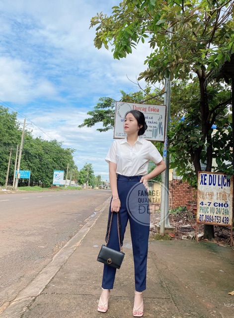 Quần Mã 22 Tây Xanh Đen Ảnh chụp thật 100% Đai cao