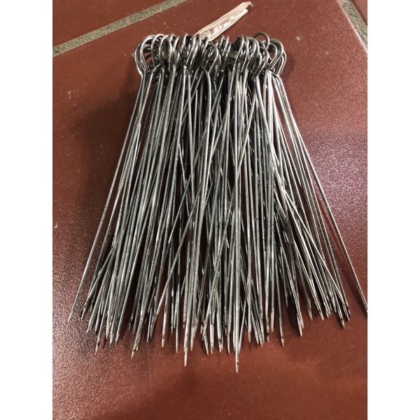 Combo 10 xiên que inox bé mini nướng thịt không rỉ dài 20 phân