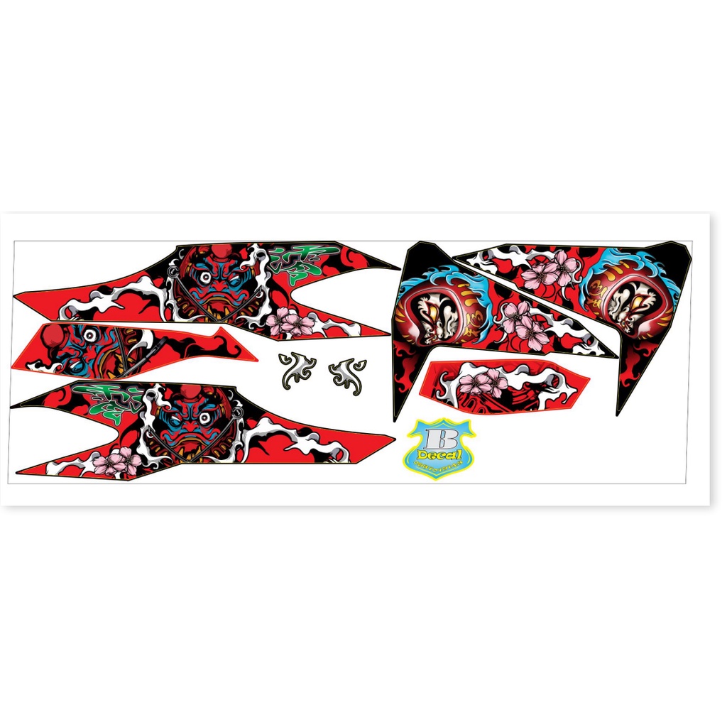 Tem vario 150 DARUMA đỏ đen