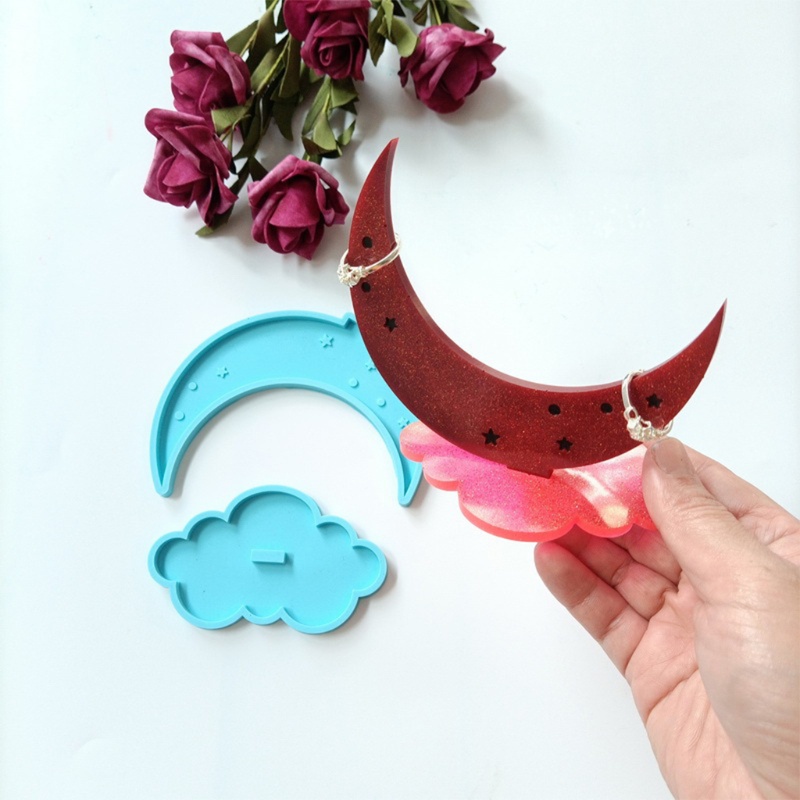 Khuôn Silicon Làm Giá Đỡ Điện Thoại Hình Mặt Trăng