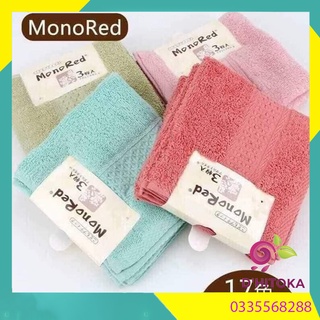 Khăn Mặt xuất nhật cao cấp Mono Red set 3 chiếc DC31
