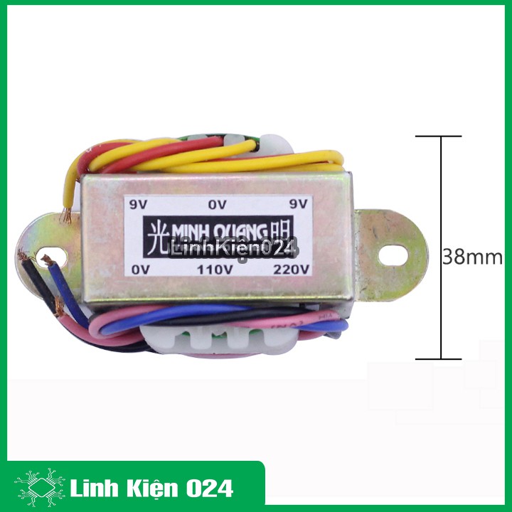 Biến Áp Đối Xứng 9V-9V(850mA)