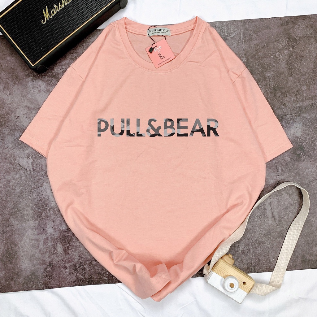 Áo phông form rông cổ tròn ngắn tay basic Pull and Bear