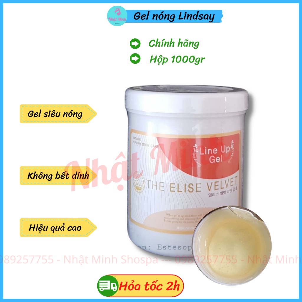 [Chính Hãng] Gel nóng tan mỡ Lindsay 1000g