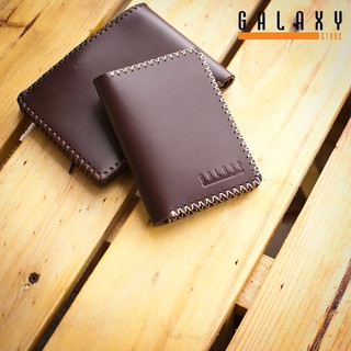[FREE_Ship] Ví Nhỏ Handmade Da Bò Galaxy Store GVM04 (Nâu đỏ)
