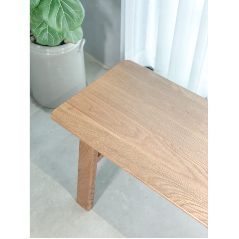 Ghế Băng Gỗ Cao Su Tự Nhiên Nguyên Khối MOHO FYN