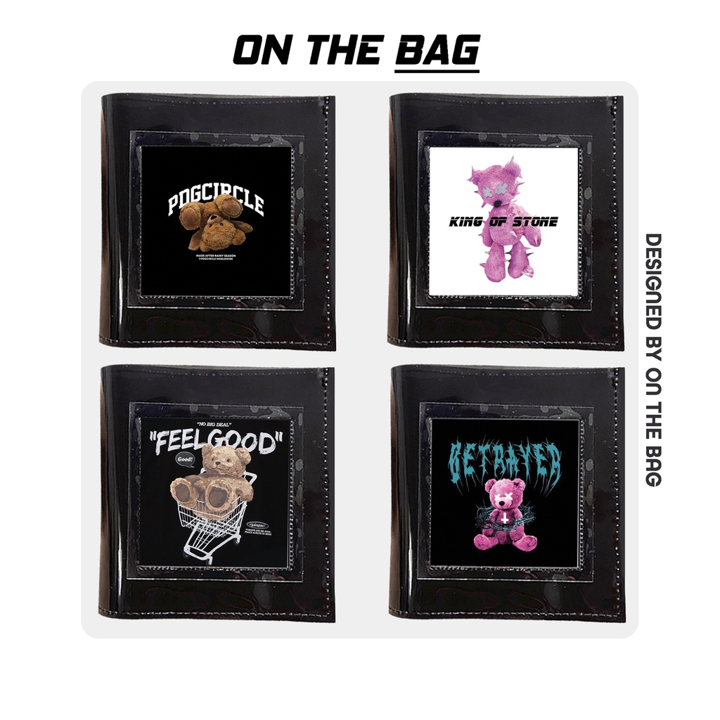 Ví Da Nam Nữ Cầm Tay Đựng Tiền Đựng Thẻ Hình Gấu Làm Quà Tặng On The Bag