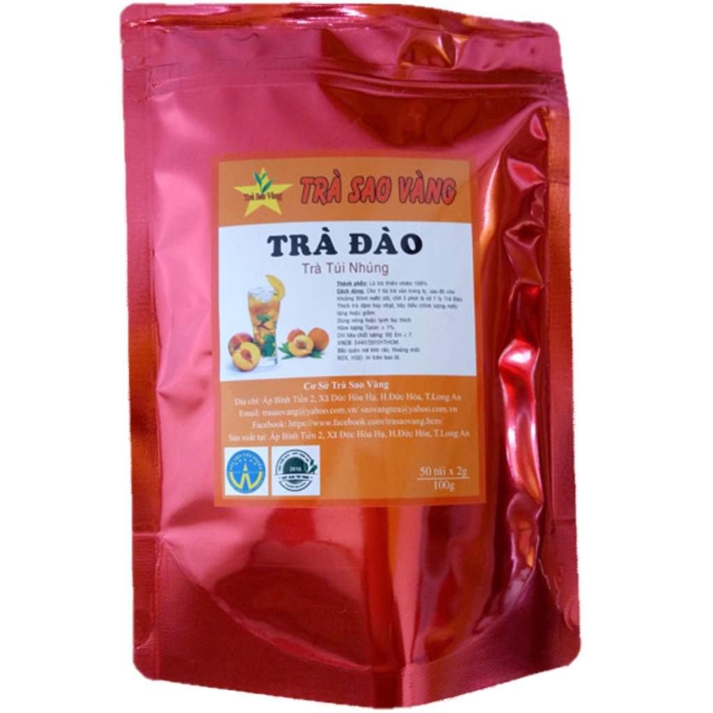 Trà Đào Túi Lọc Sao Vàng 100g