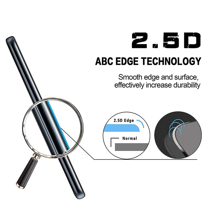 Miếng Dán Kính Cường Lực Cho Realme C11, Dán Cường Lực 9H, Mép Kính Được Làm Cong 2.5D