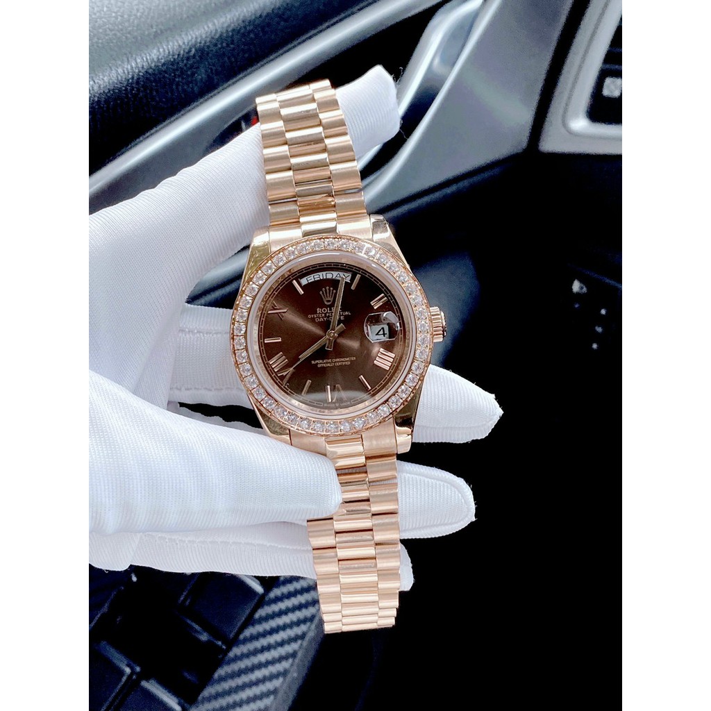 Đồng hồ nam chính hãng, đồng hồ đeo tay nam ROLEX full box siêu đẳng cấp, viền xoàn kính Sapphire cực kỳ sang trọng