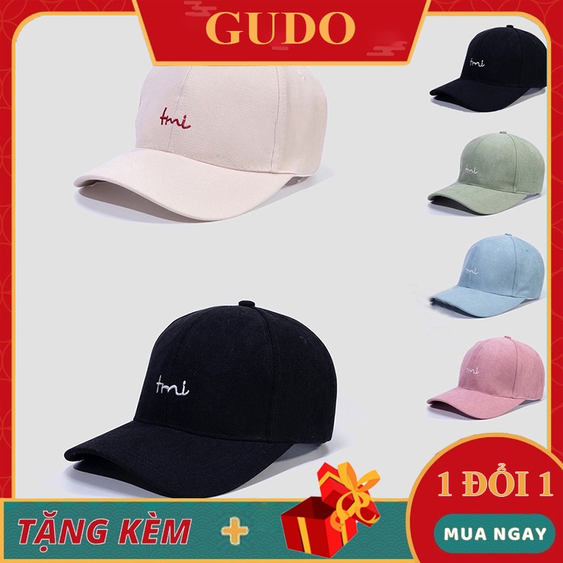 Mũ lưỡi trai Nón kết Nhung Kaki cao cấp thêu chữ Tmi 407 phong cách Ulzzang form unisex nam nữ