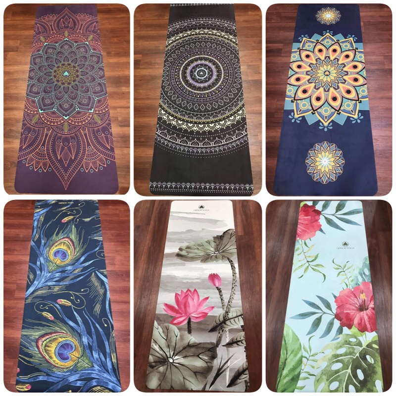 (SALE) Thảm Yoga du lịch cao cấp tuyệt đẹp, mỏng 1.5mm gấp gọn nhẹ, dễ mang đi, tiện lợi