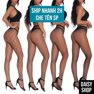 Quần tất lưới sexy cá tính - quần vớ mắt lưới cá đủ kích cỡ trắng đen co dãn thời trang Hàn Quốc