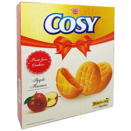 Bánh quy nhân mứt táo Cosy hộp 24 gói x 10g