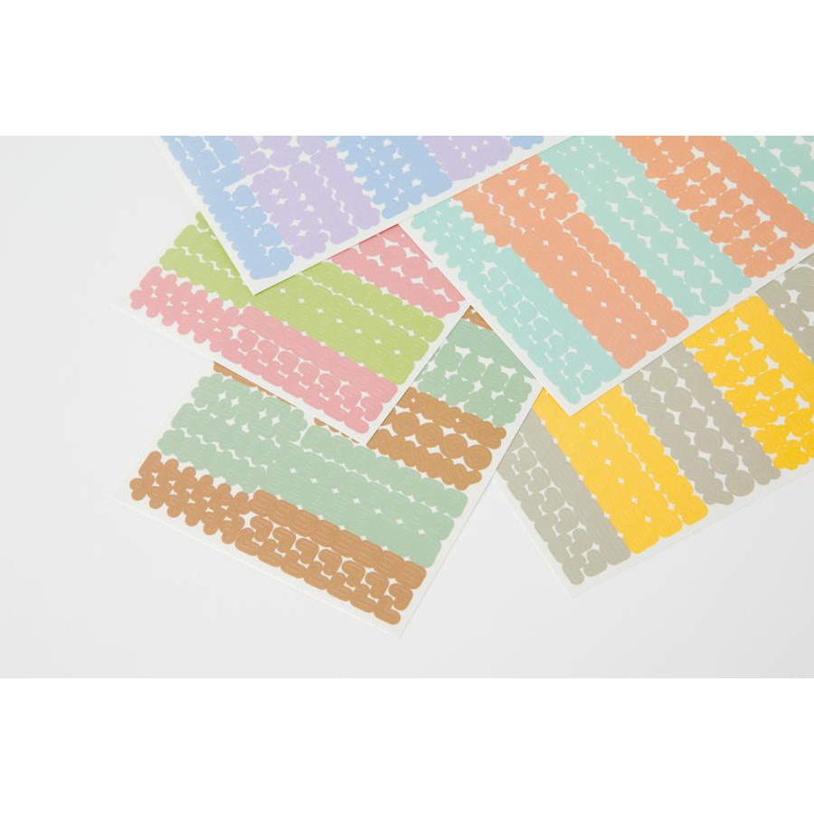 Set 10 Tấm Sticker ARTBOX Hàn Quốc Hình Chữ Hangul Nhiều Màu Sắc