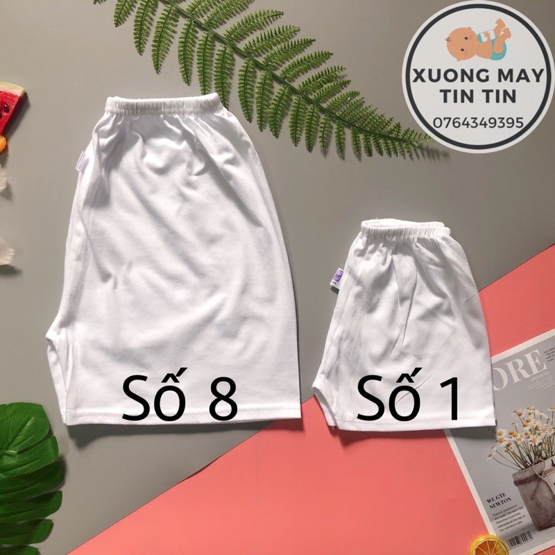 Quần đùi trẻ em cotton 100% dáng suông số 1-8