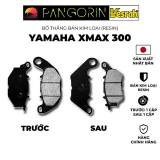 Vesrah - Bố thắng Má Phanh cho xe phân khối lớn mô tô Yamaha Xmax 300 bán kim loại Resin