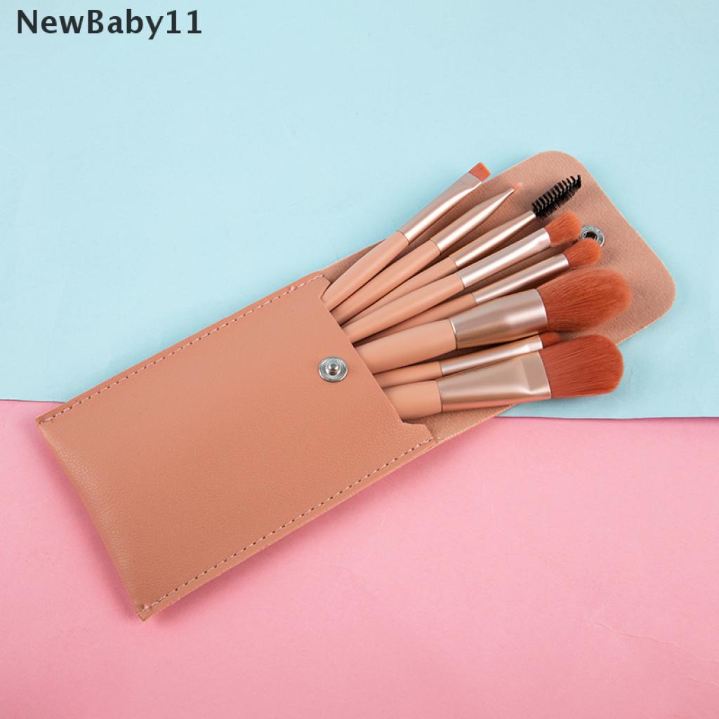 Bộ 8 Cọ Trang Điểm mini Lông Mềm Morandi