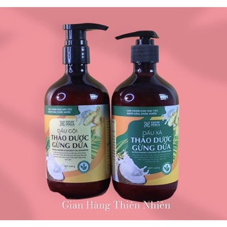 [ TẶNG 1 GÓI PHỦ BẠC LICH5 LẺ ]Dầu Gội Thảo Dược Gừng Dừa Hữu Cơ