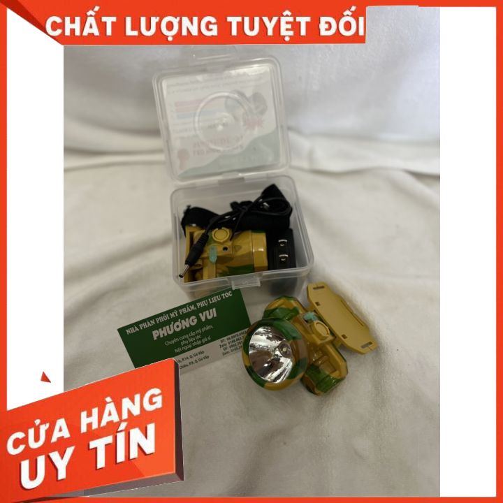 ĐÈN PIN ĐỘI ĐẦU LẤY RÁY TAI ĐA NĂNG MÃ DE-91 MÀU XANH BỘ ĐỘI BÓNG LAD MÀU TRẮNG SIÊU SÁNG  NHỎ GỌN DỄ ĐỘI