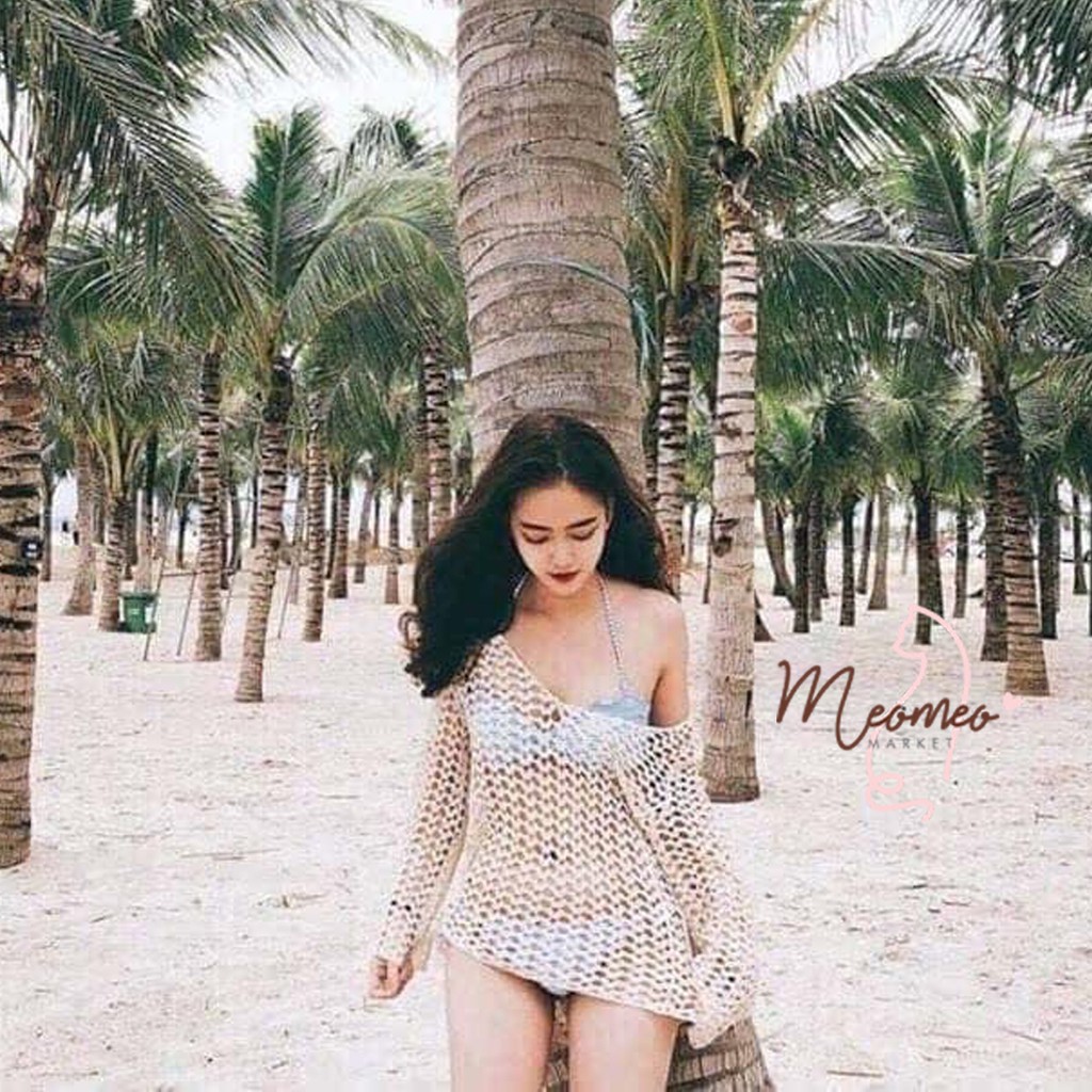 Áo Lưới Đi Biển - Áo Lưới Đan Vuông Sợi To Dày Chắc Chắn Mặc Kèm BIKINI Hoặc Phối Đồ Siêu Đẹp | BigBuy360 - bigbuy360.vn