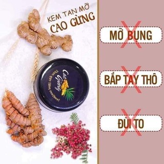Cao gừng tan mỡ bụng