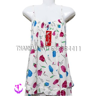 Đồ bộ mặc nhà vải tôn lanh, quần đùi bộ 1 -2988