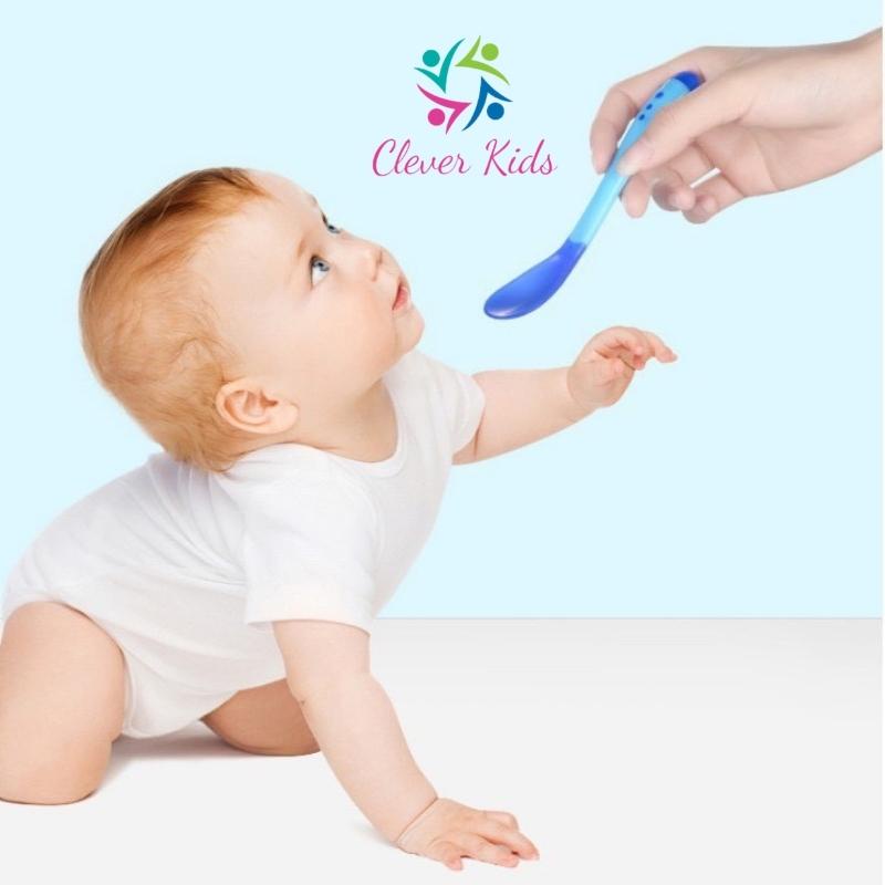 Thìa ăn dặm báo nóng cháo bột cho bé yêu
