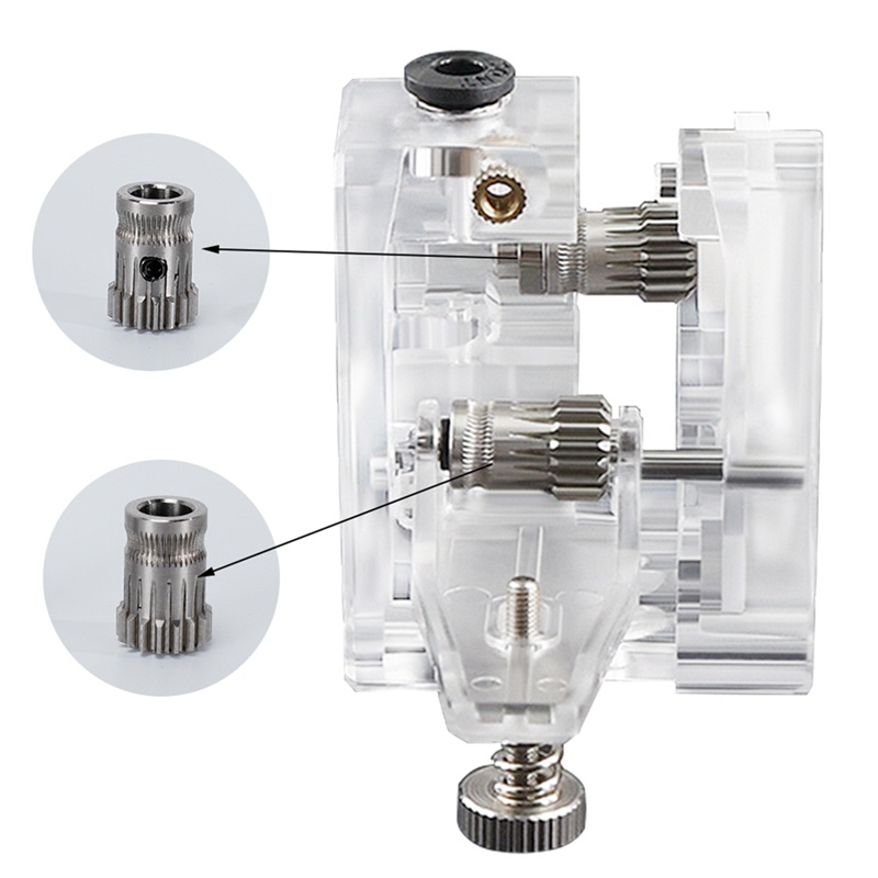 Bộ 2 Bánh Răng MK8 Bằng Thép Không Gỉ Cho Máy In 3D CR10 Ender 3