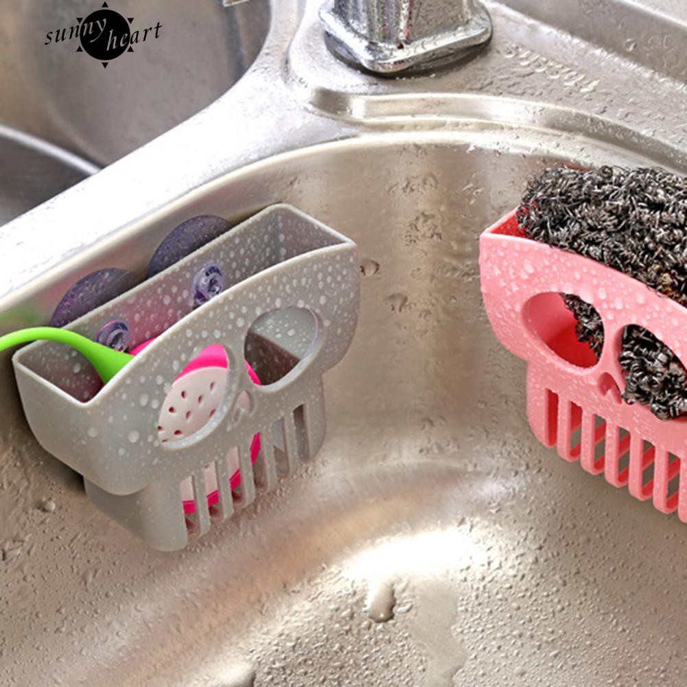 Giá hút để miếng xốp rửa chén thiết kế kiểu đầu lâu độc đáo