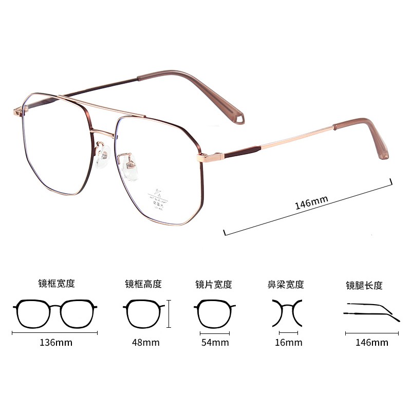 Mắt Kính Thời Trang Chống Ánh Sáng Xanh Phong Cách Retro Cho Nam Và Nữjz5522 | BigBuy360 - bigbuy360.vn