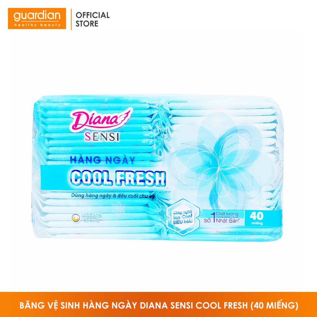 Băng Vệ Sinh Hàng Ngày Diana Sensi Cool Fresh (40 miếng)